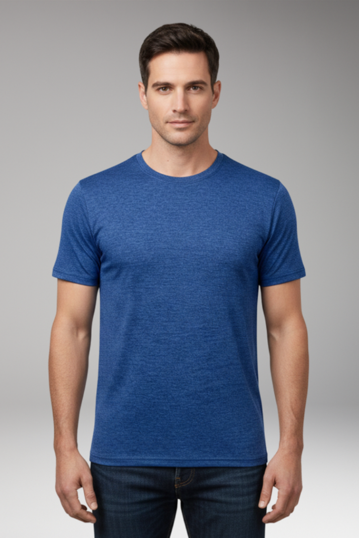Men's T-Shirt with Round Neck and Short Sleeves