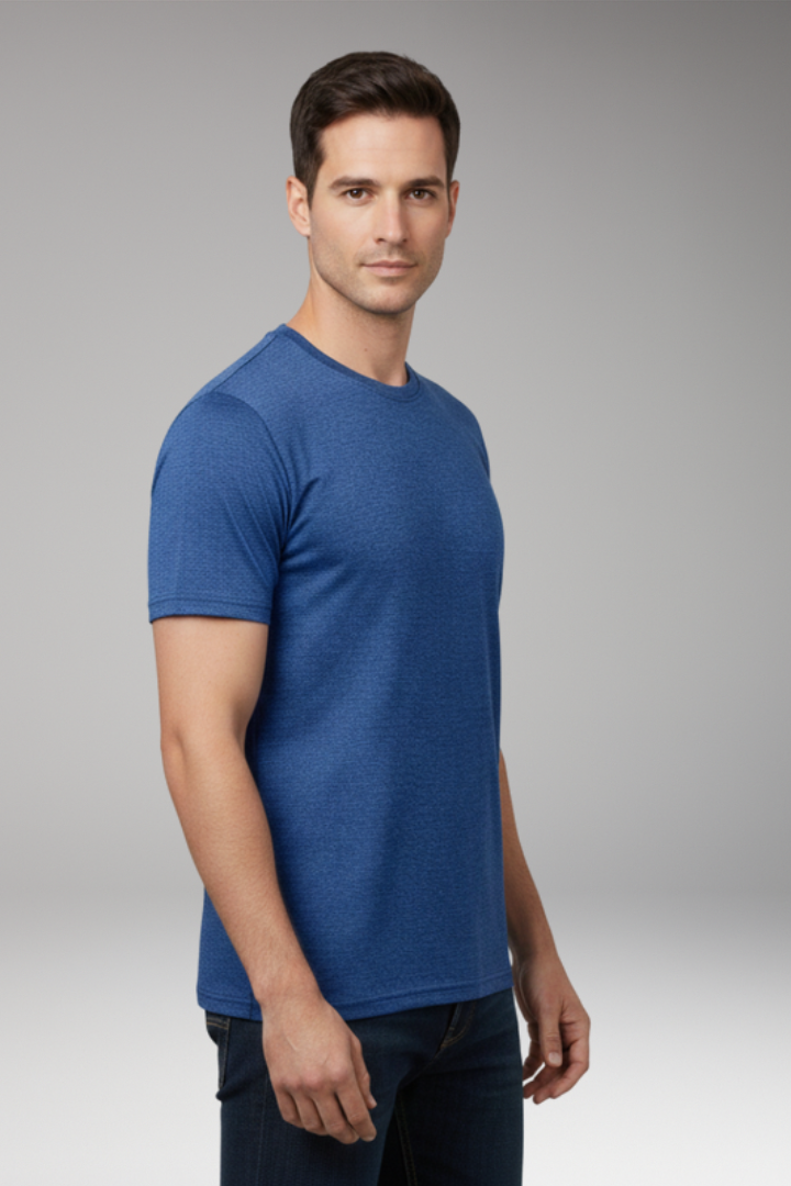 Men's T-Shirt with Round Neck and Short Sleeves