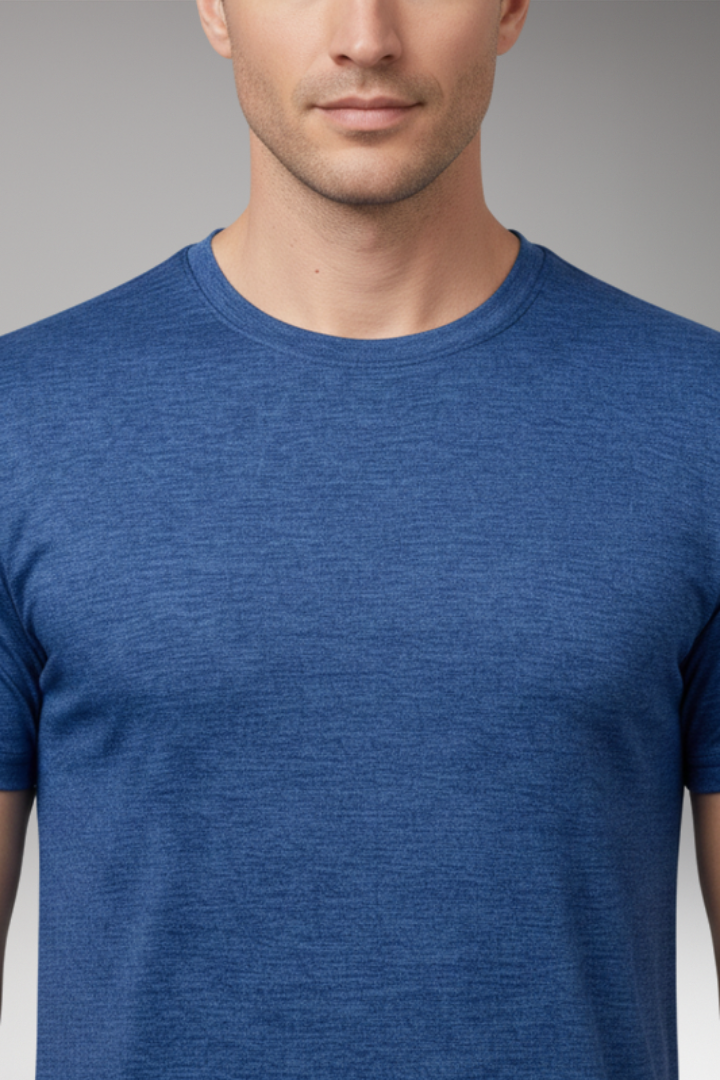 Men's T-Shirt with Round Neck and Short Sleeves