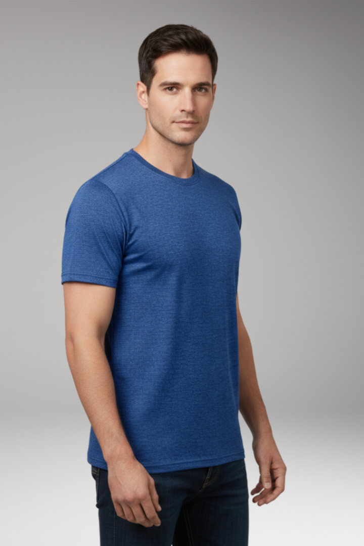 Men's T-Shirt with Round Neck and Short Sleeves