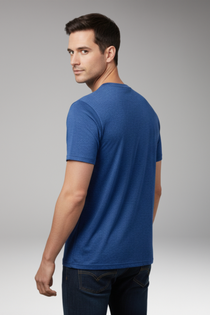 Men's T-Shirt with Round Neck and Short Sleeves