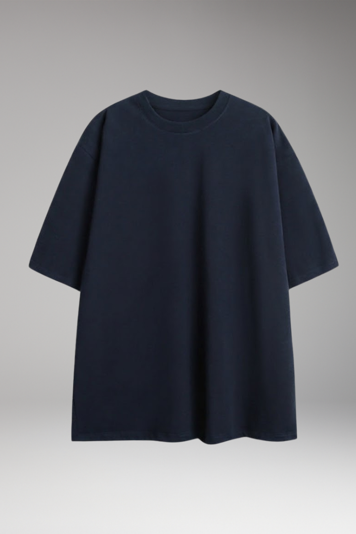 Men's T-shirt with Round Neck and Short Sleeves