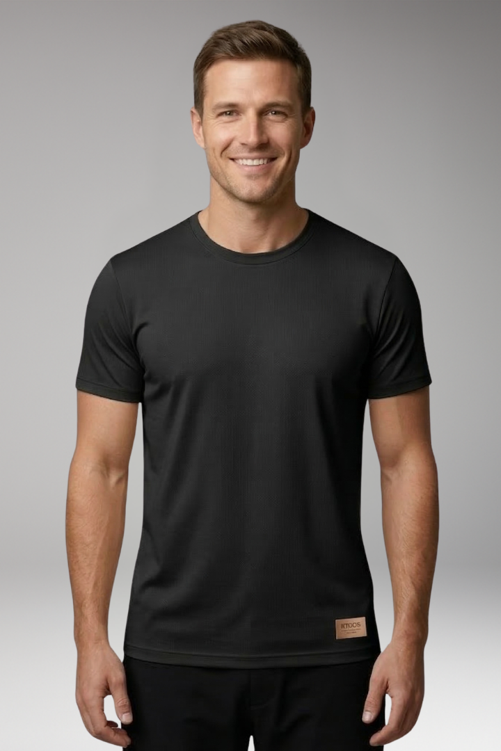 Men's T Shirt with Crewneck and Short Sleeves