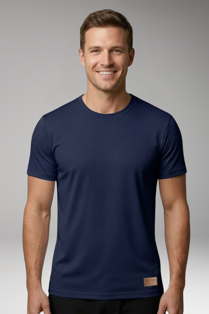 Men's T Shirt with Crewneck and Short Sleeves