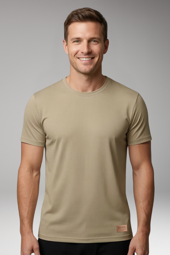 Men's T Shirt with Crewneck and Short Sleeves