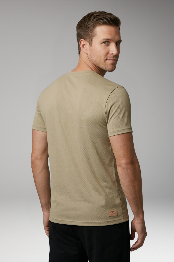 Men's T Shirt with Crewneck and Short Sleeves
