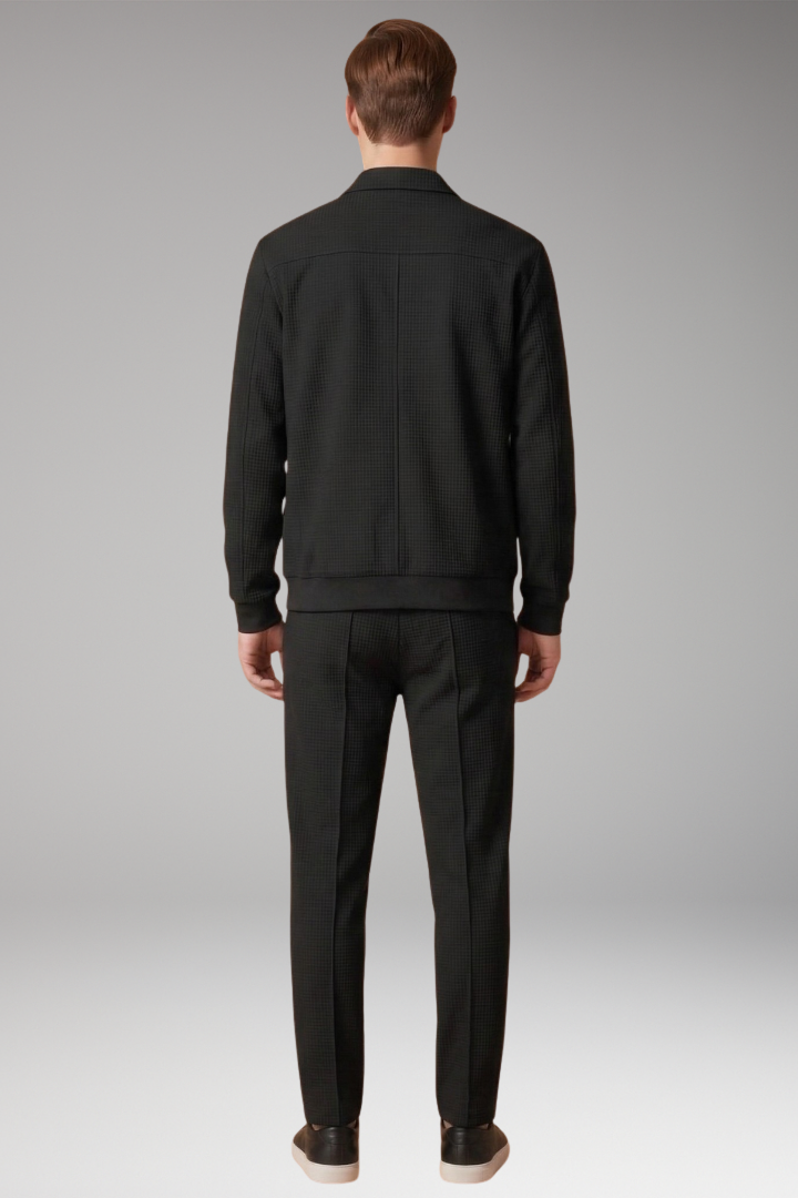 Men's Tracksuit with Zip Jacket and Straight Trousers