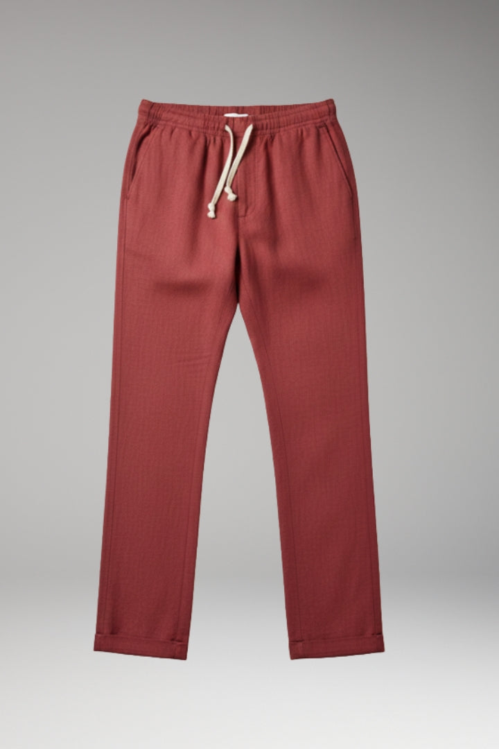 Men's Trousers with Elastic Waistband and Drawstring