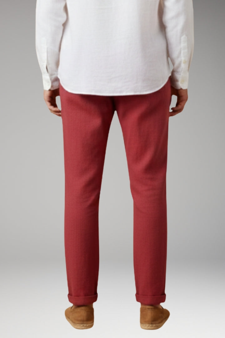 Men's Trousers with Elastic Waistband and Drawstring