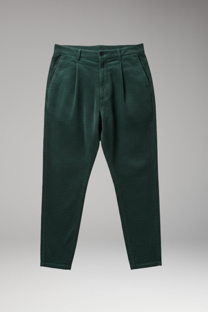 Men's Trousers with Elastic Waistband and Relaxed Fit