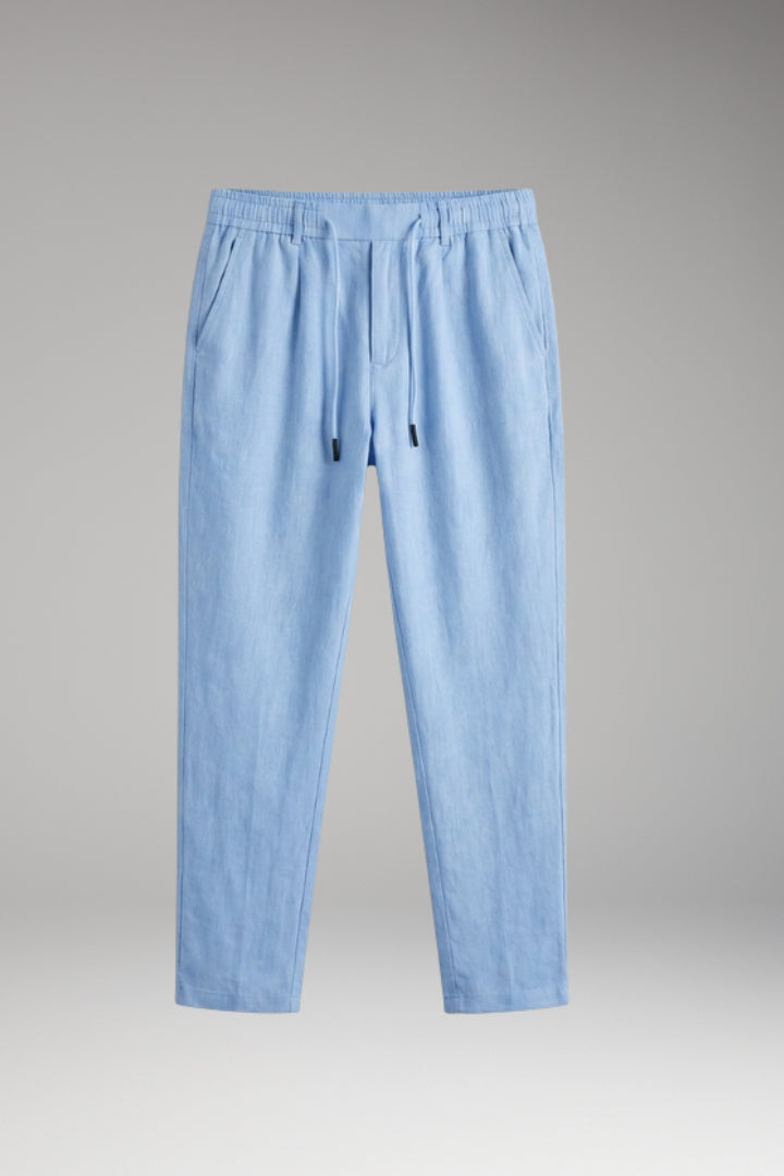 Men's Trousers with Elasticated Waistband and Side Pockets