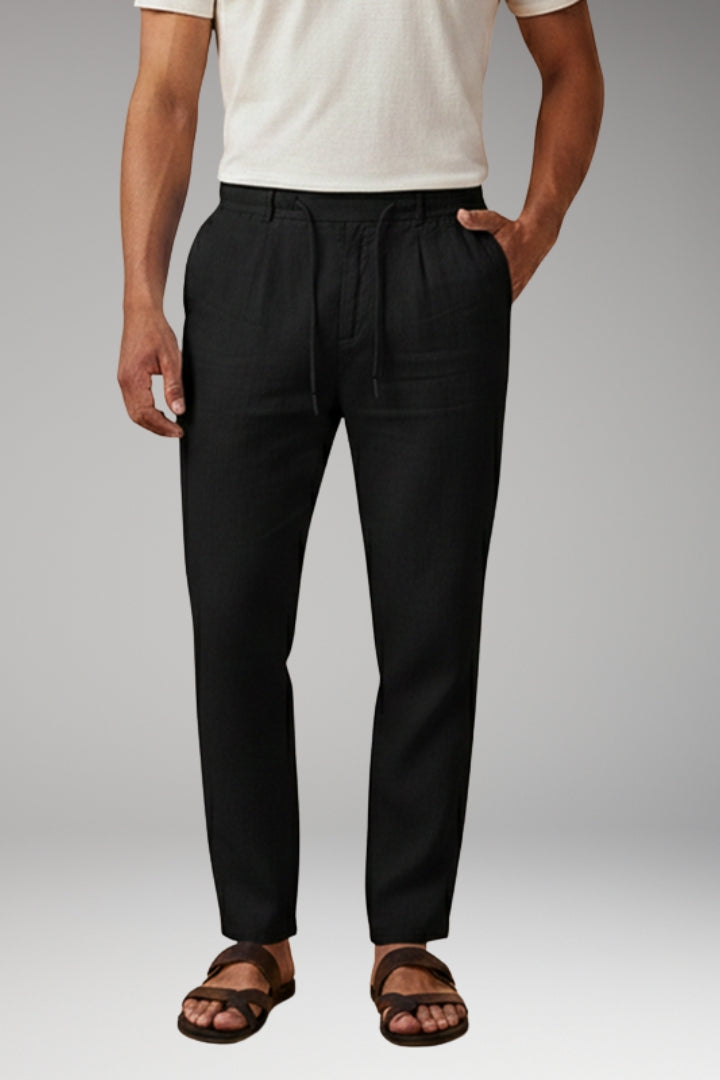 Men's Trousers with Elasticated Waistband and Side Pockets
