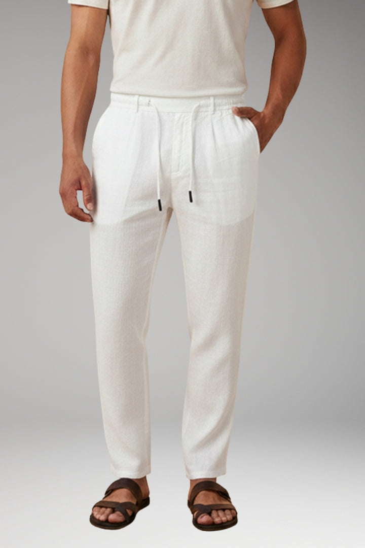 Men's Trousers with Elasticated Waistband and Side Pockets