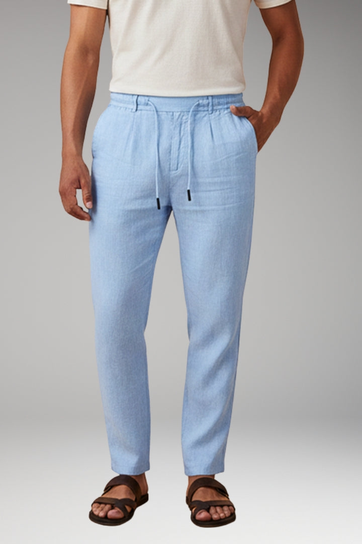 Men's Trousers with Elasticated Waistband and Side Pockets