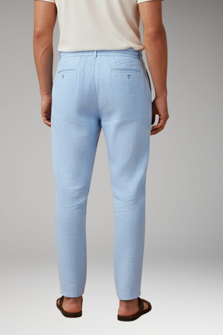 Men's Trousers with Elasticated Waistband and Side Pockets