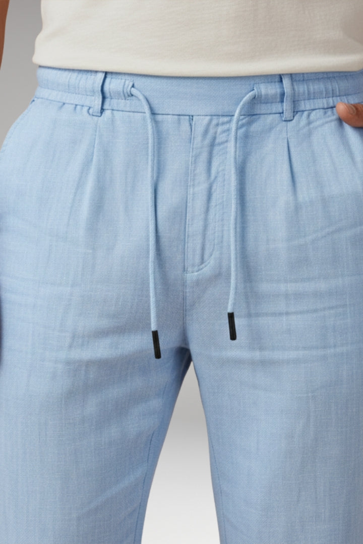 Men's Trousers with Elasticated Waistband and Side Pockets