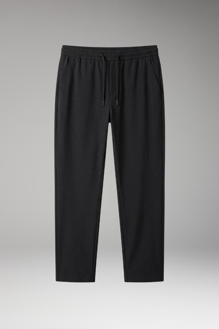 Men's Trousers with Tailored Fit and Elastic Waistband