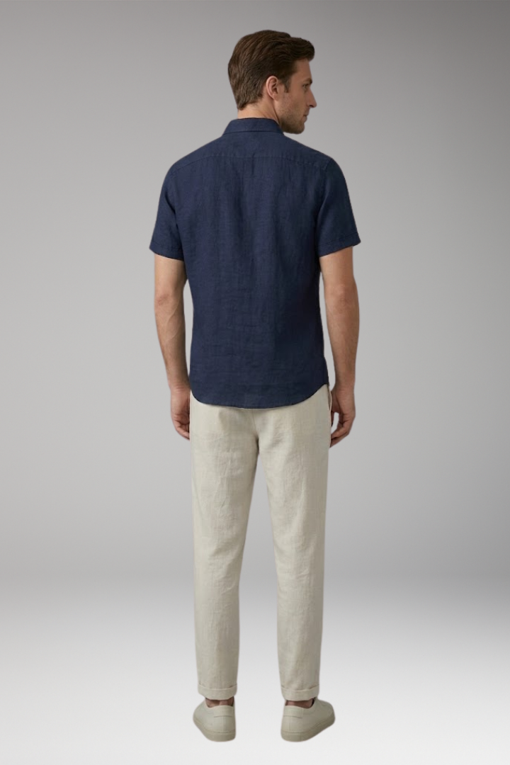 Men's Two-Piece Set with Shirt and Trousers