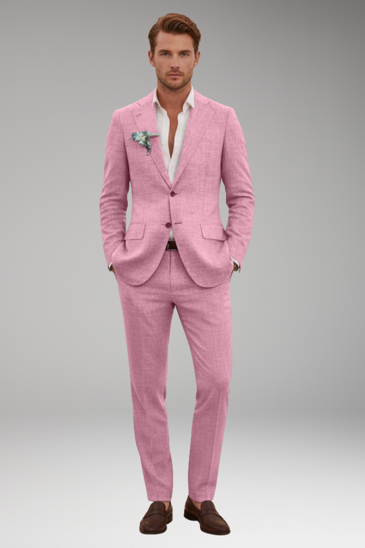 Men’s Two-Piece Suit with Jacket and Trousers