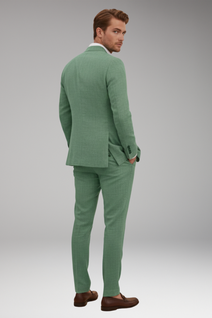 Men’s Two-Piece Suit with Jacket and Trousers