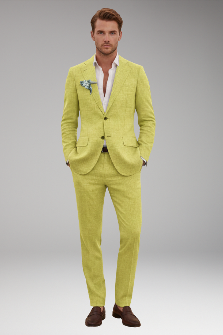 Men’s Two-Piece Suit with Jacket and Trousers