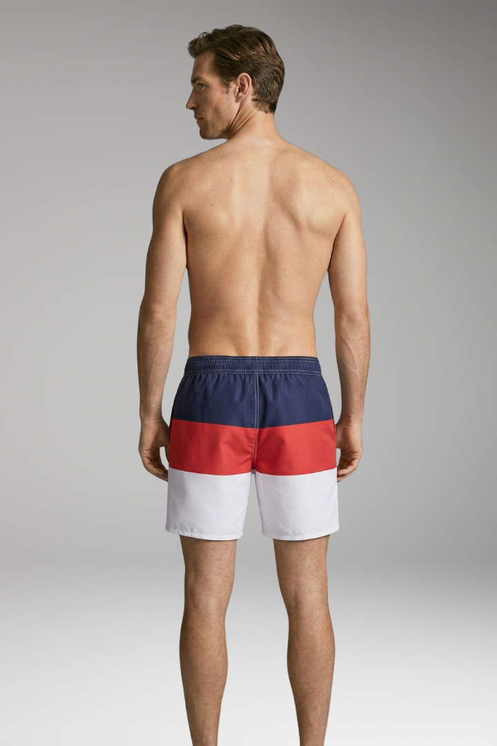Men's Swim Shorts with Stylish Design and Elastic Waistband