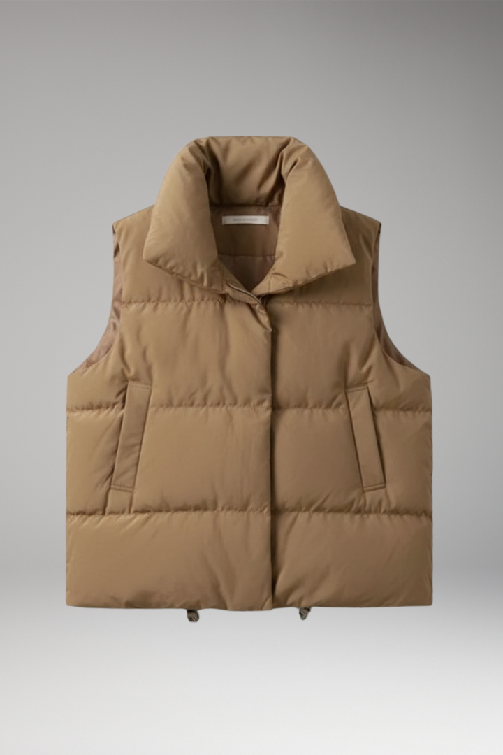 Women's Body Warmer with Large Pockets and Versatile Design