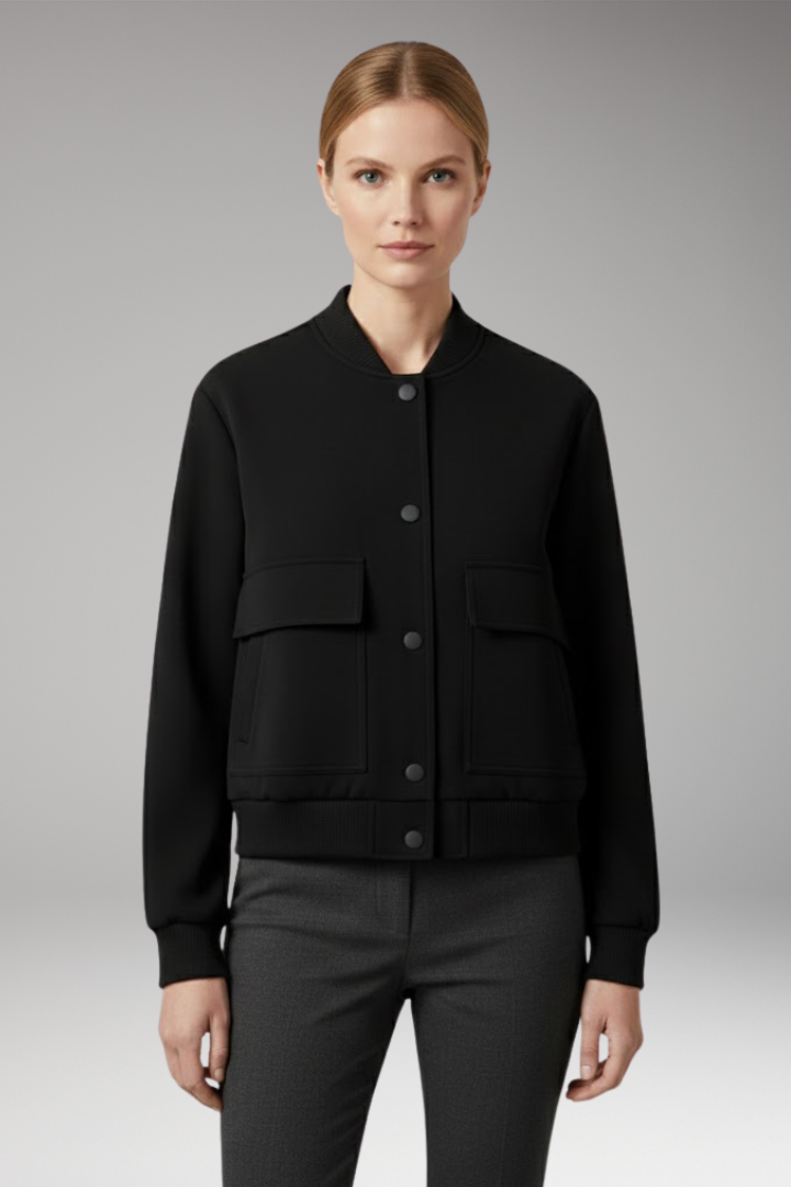 Women's Bomber Jacket with Pockets Blend