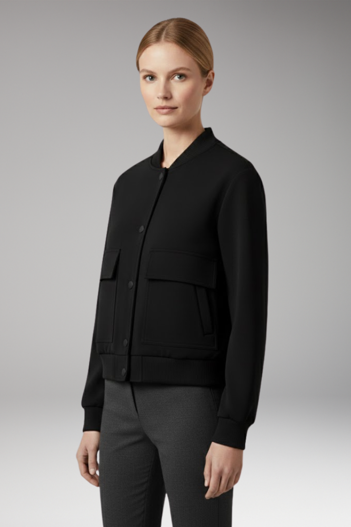 Women's Bomber Jacket with Pockets Blend