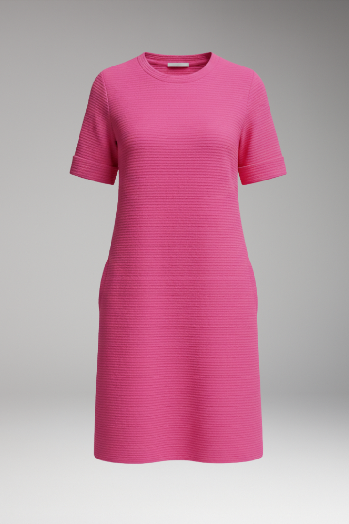 Women's Casual Dress with Relaxed Cut and Practical Pockets