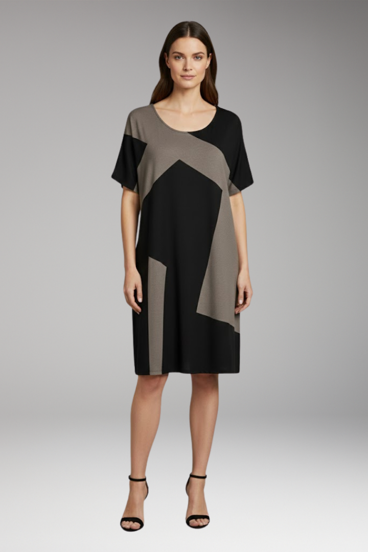 Women's Casual Short-Sleeved Loose Dress for Spring and Summer