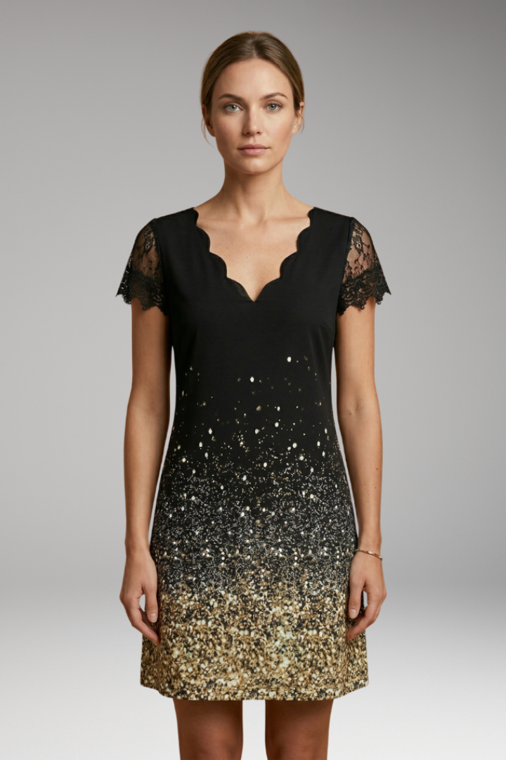 Women's Dress with Intricate Details and Timeless Style