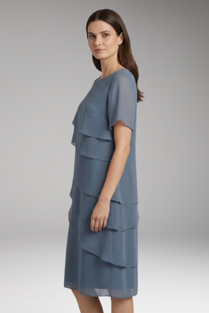 Women's Dress with Strappy Style and Knit Construction
