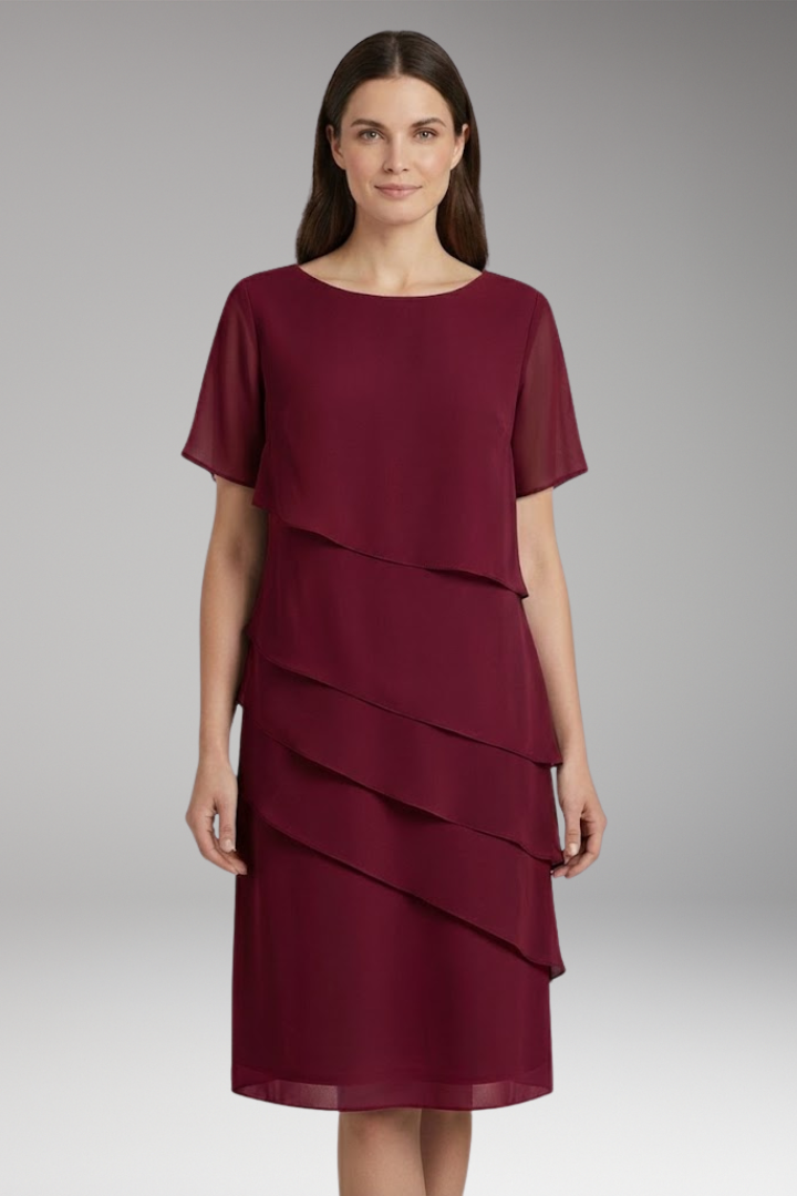 Women's Dress with Strappy Style and Knit Construction