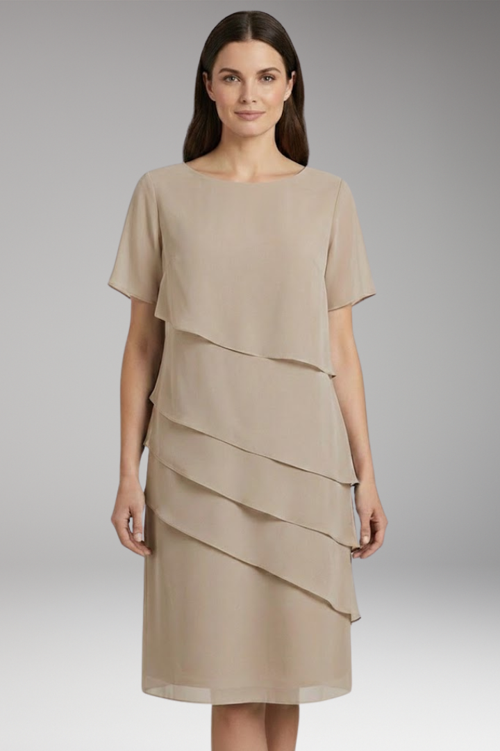 Women's Dress with Strappy Style and Knit Construction