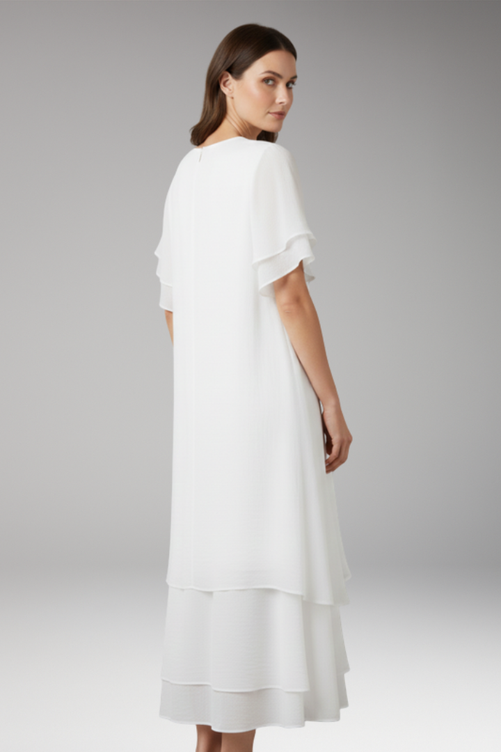 Women's Elegant Dress with Light Silhouette and Versatile Design