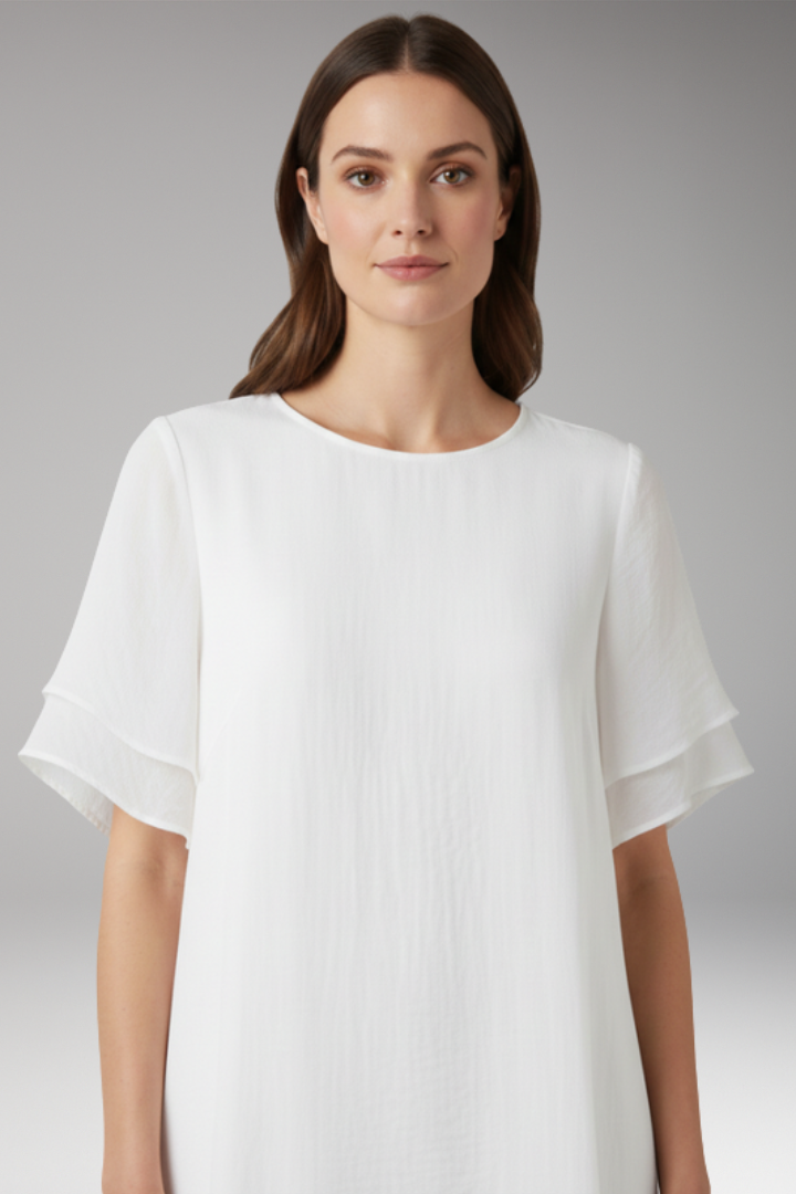 Women's Elegant Dress with Light Silhouette and Versatile Design