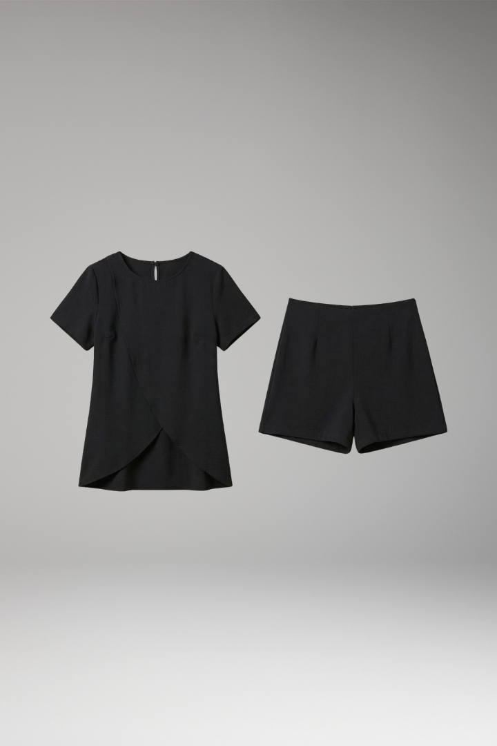 Women's Elegant Summer Lounge Set with Relaxed Fit and Versatile Styling