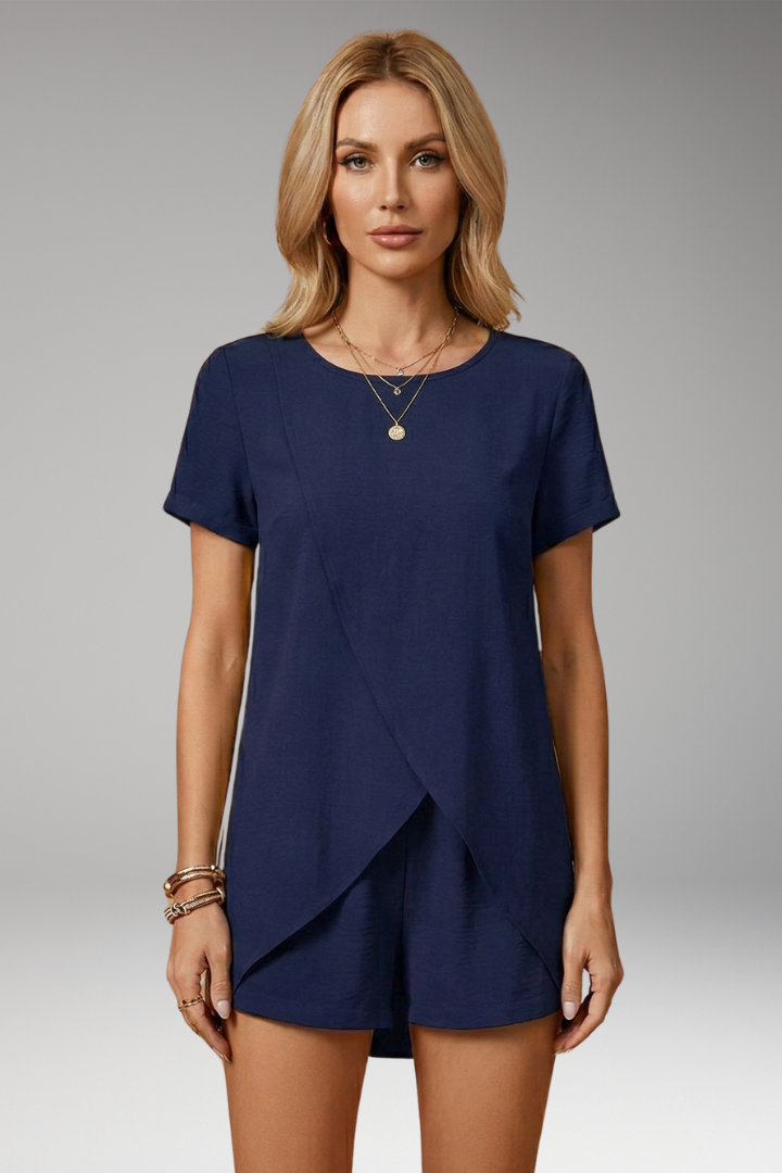 Women's Elegant Summer Lounge Set with Relaxed Fit and Versatile Styling