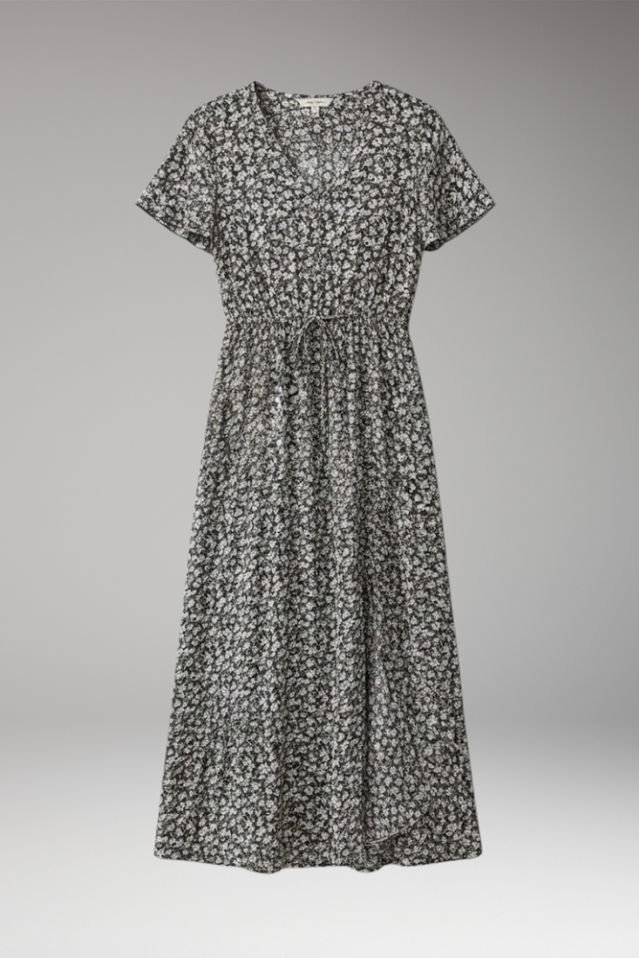 Women's Floral Dress with Flowing Silhouette and Design