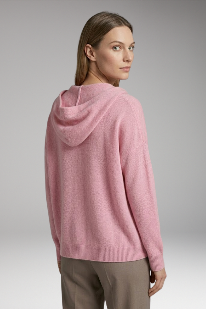 Women's Hooded Cardigan with Button'Down