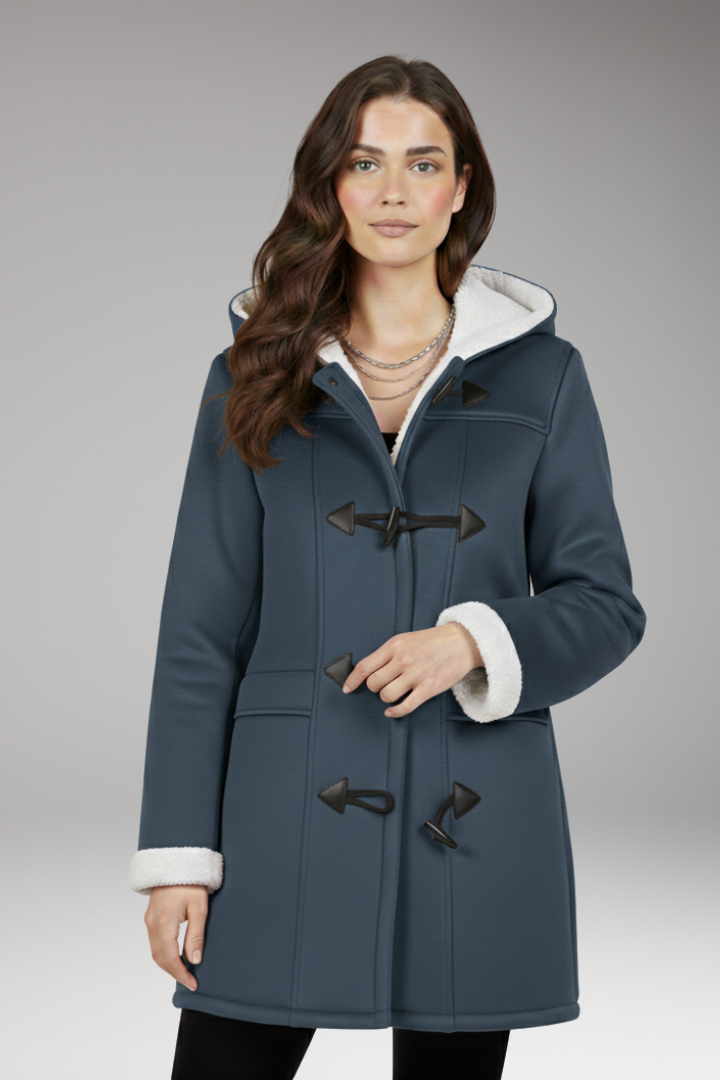 Women's Jacket with Hood and Toggle Closure
