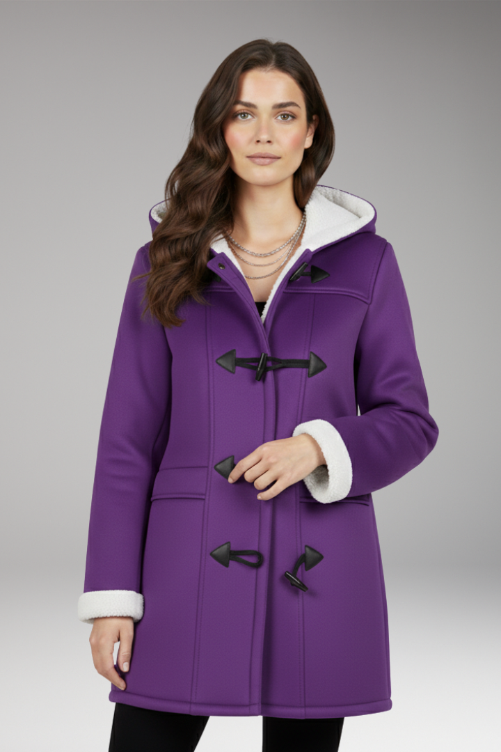 Women's Jacket with Hood and Toggle Closure