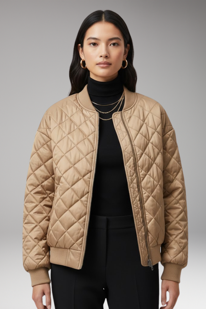 Women's Jacket with Padding and Pockets