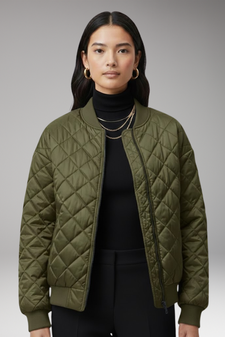 Women's Jacket with Padding and Pockets