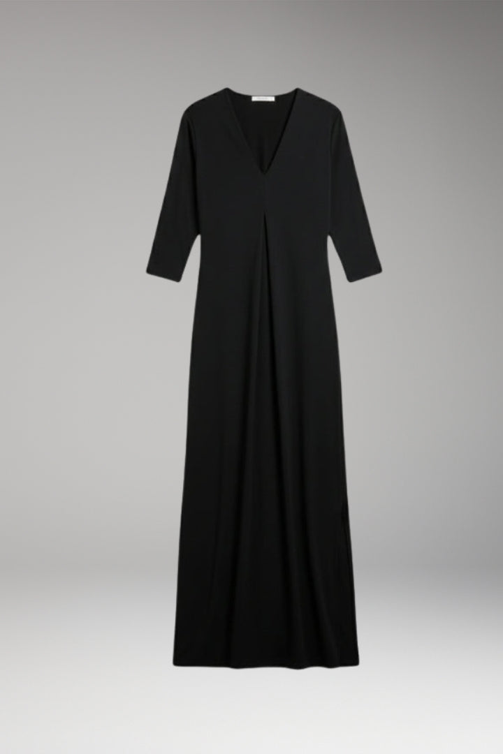 Women's Long Slimming Dress with Sleeveless Design and Stretch Fit