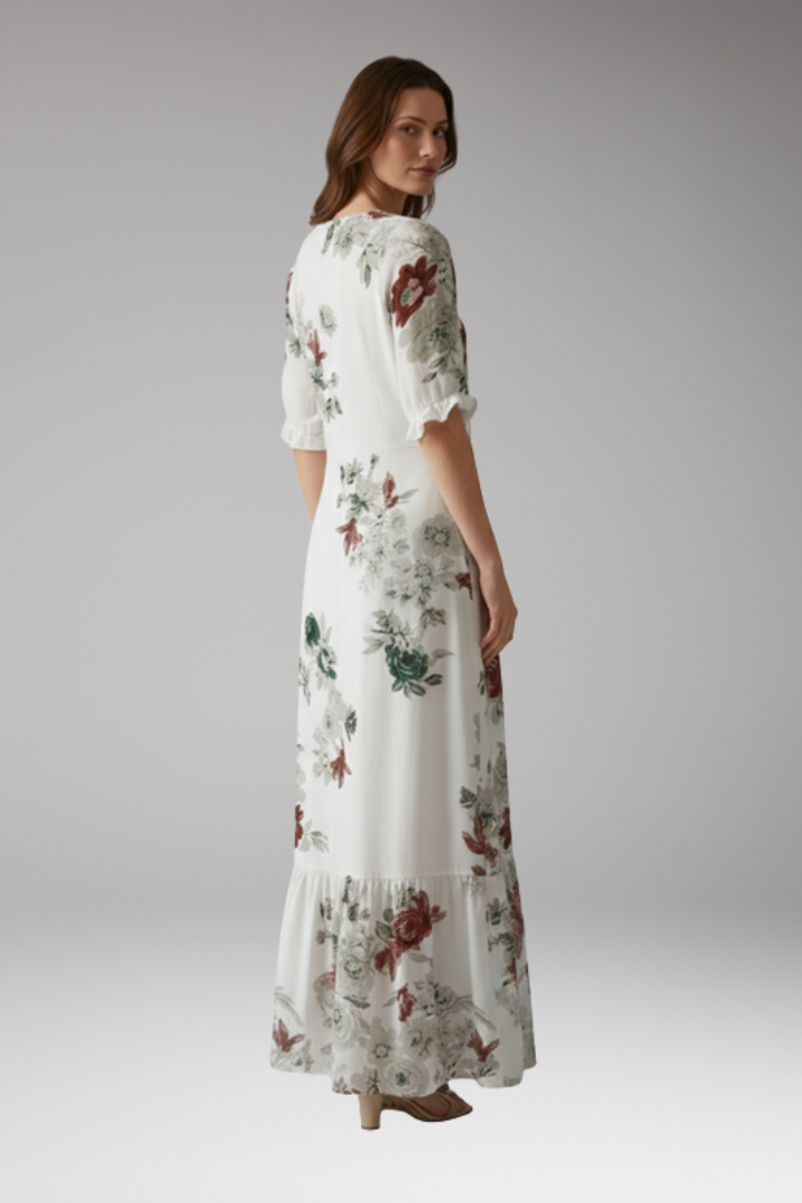 Women's Maxi Dress with Bohemian Design and Relaxed Fit