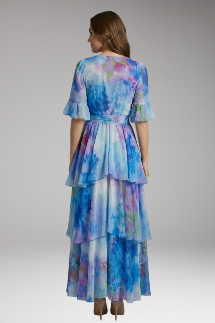Women's Maxi Dress with Bohemian Print and Flowing Silhouette