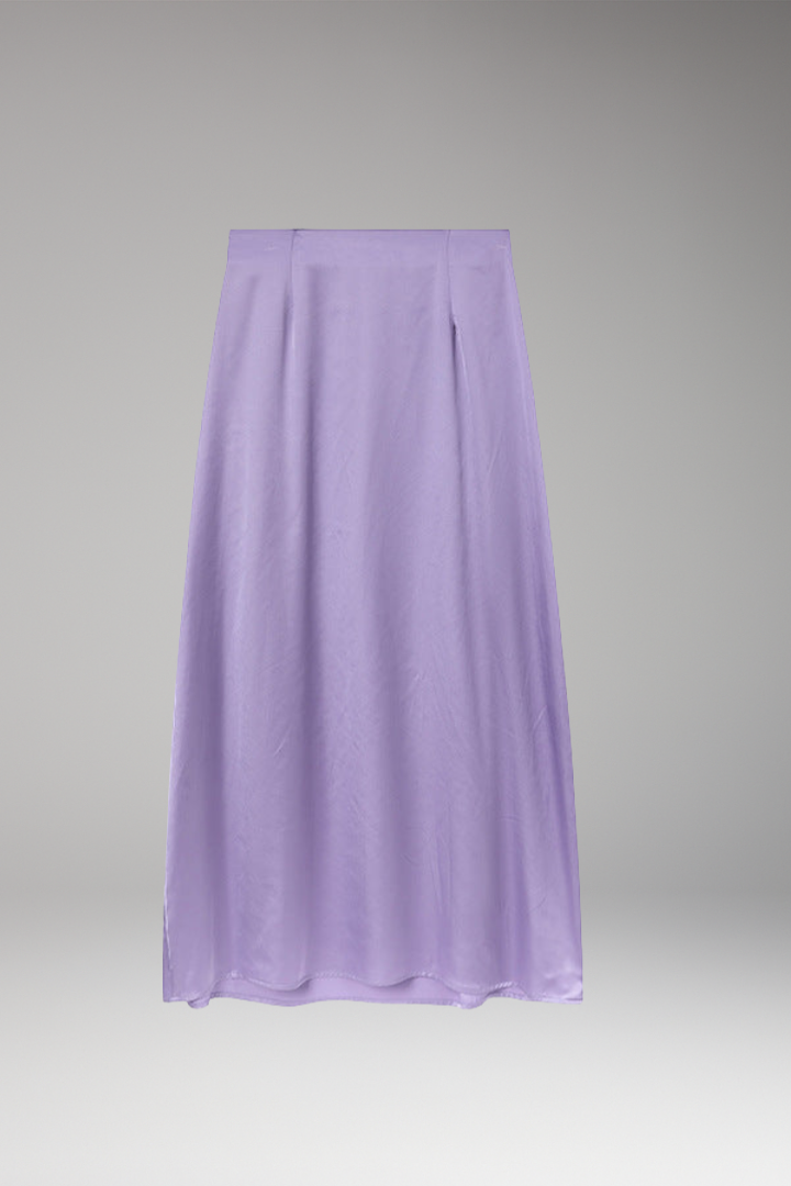 Women's Maxi Skirt with High-Waist and Flared Silhouette
