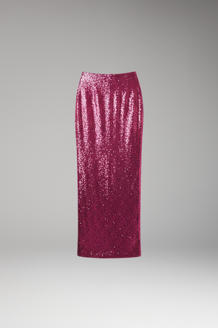 Women's Maxi Skirt with High Waist and Fitted Silhouette